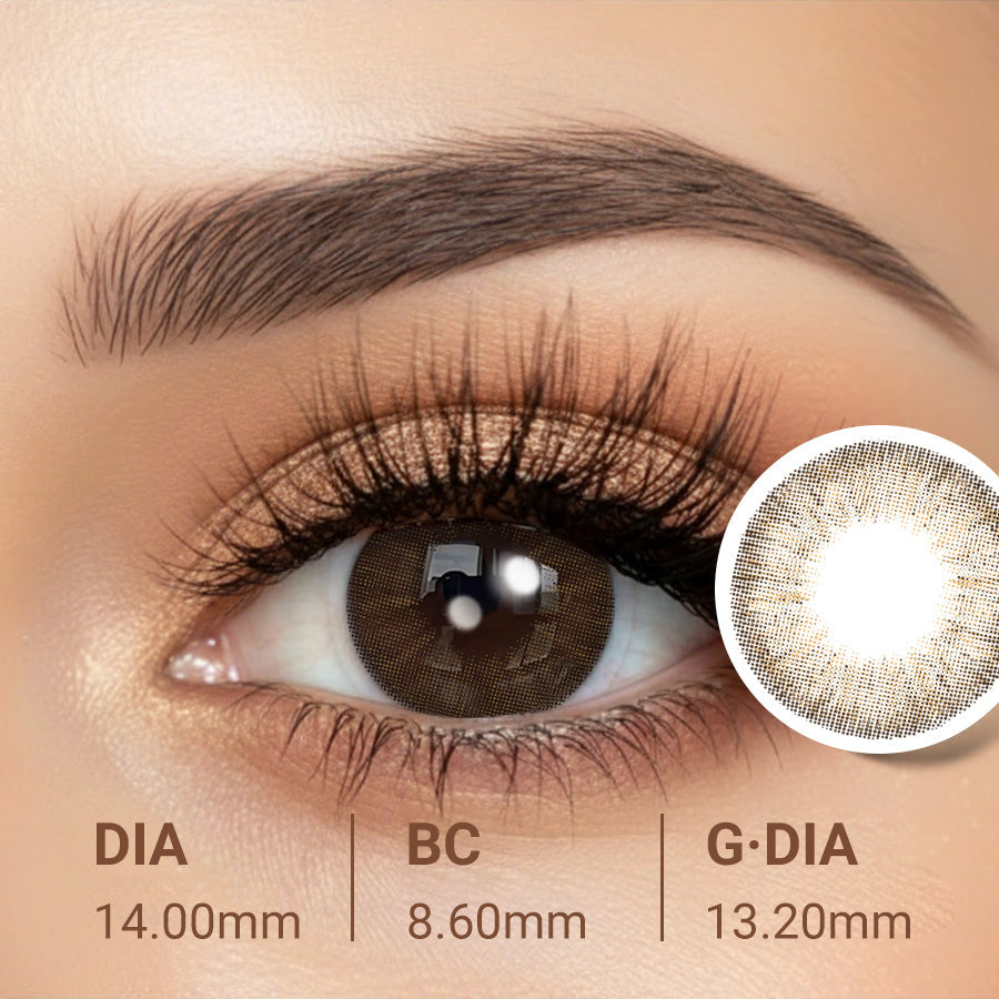 Savvenart Daily Contact Lenses – B642 Brown colored contacts