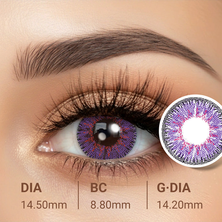 Lavender purple contact lenses — Savvenart purple color contacts lifestyle