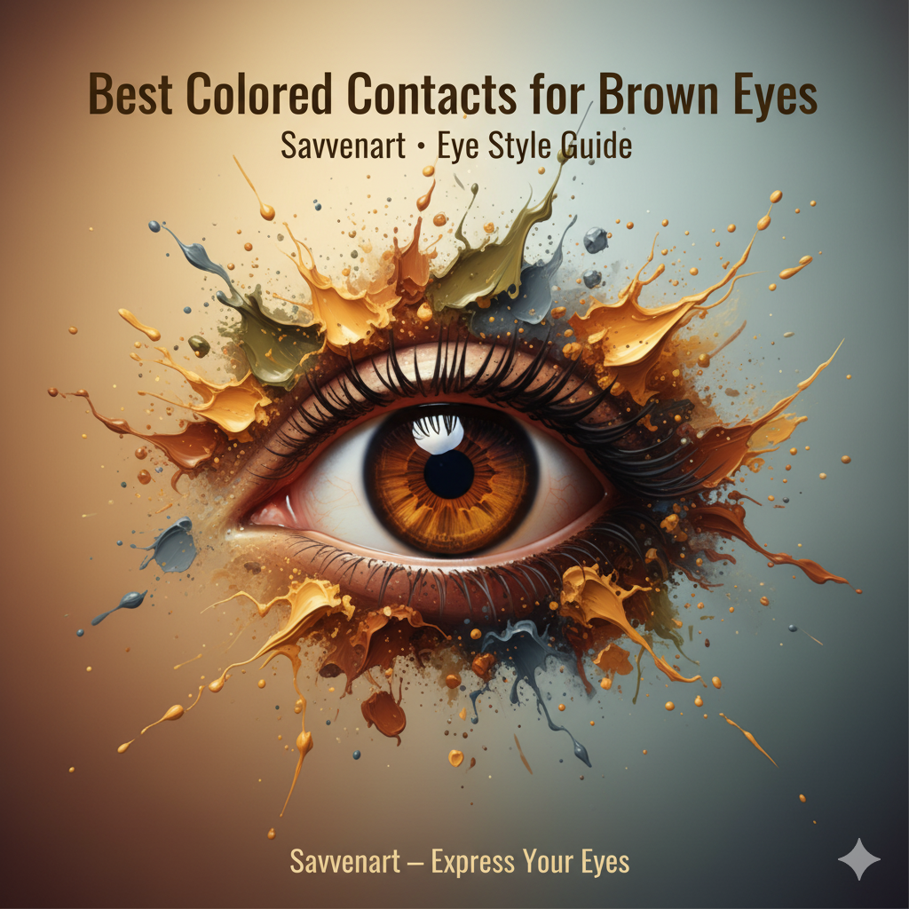 Best Colored Contacts for Brown Eyes | Savvenart Eye Style Guide