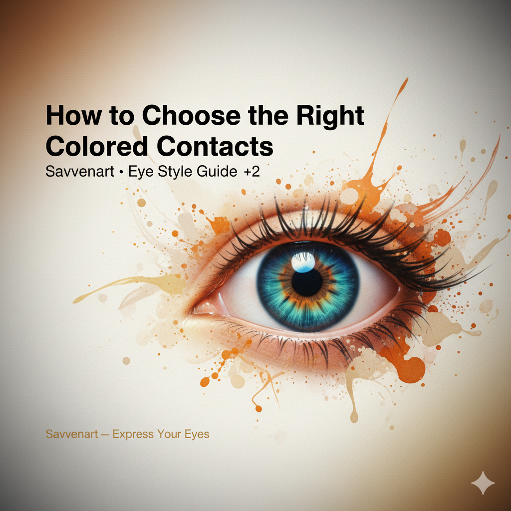 How to Choose the Right Colored Contacts for Your Eyes | Savvenart Eye Style Guide
