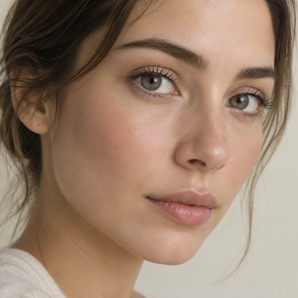 Close-up of gray-green eyes with softly defined outer iris edges | Savvenart