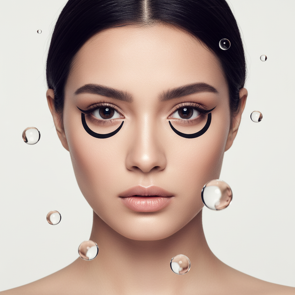 Woman wearing black contact lenses – Savvenart black contacts guide 2026