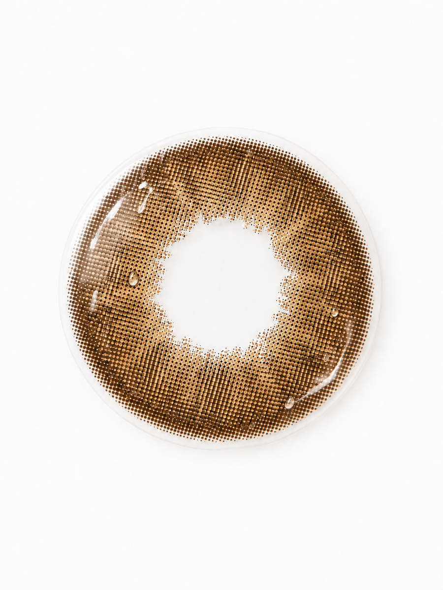 Warm Honey Brown Contact Lenses