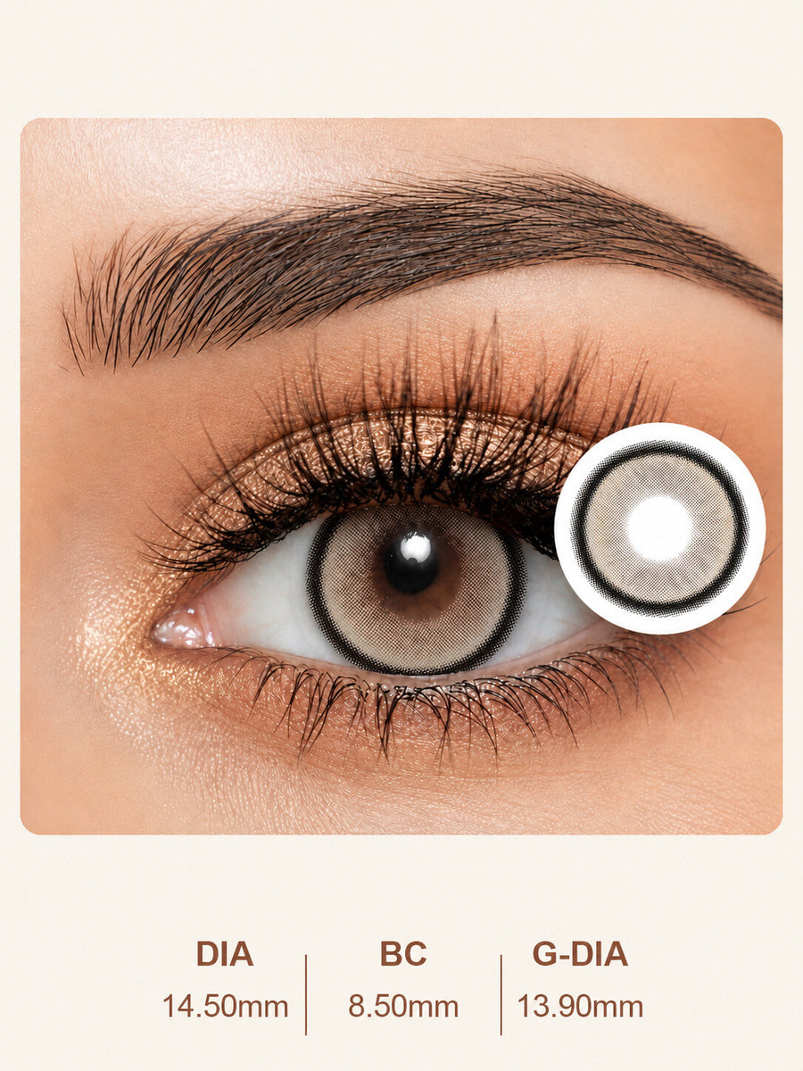 Espresso Halo Brown Daily Contact Lenses - 1 Pair (2 Lenses)