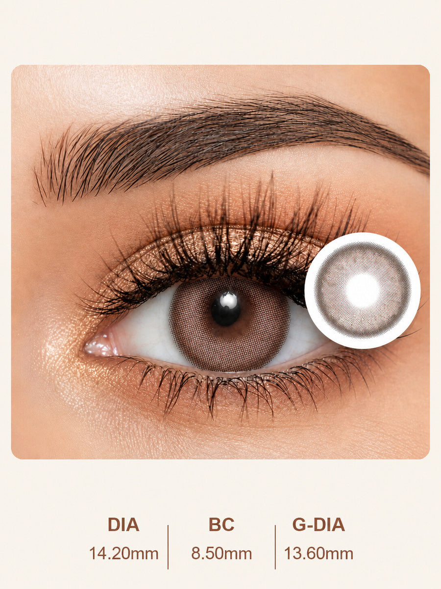 Soft Milk Tea Brown Daily Contact Lenses - 1 Pair (2 Lenses)