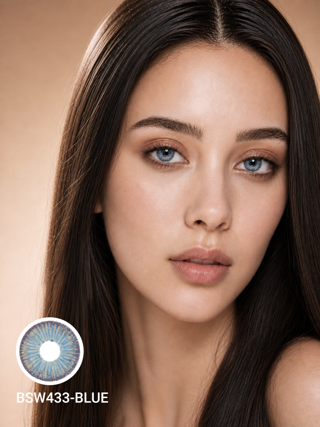 Bright Sky Blue Colored Contact Lenses