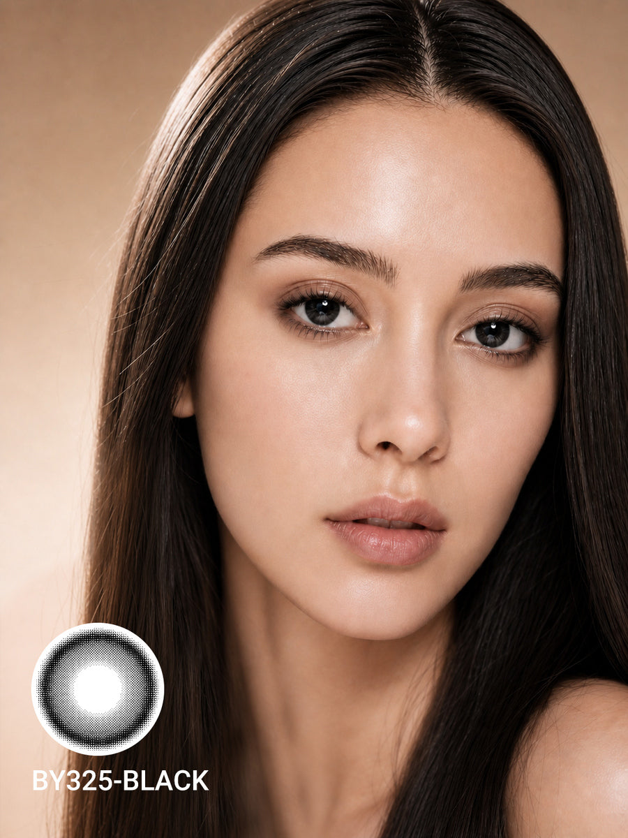 Glossy Black Enlarging Contact Lenses