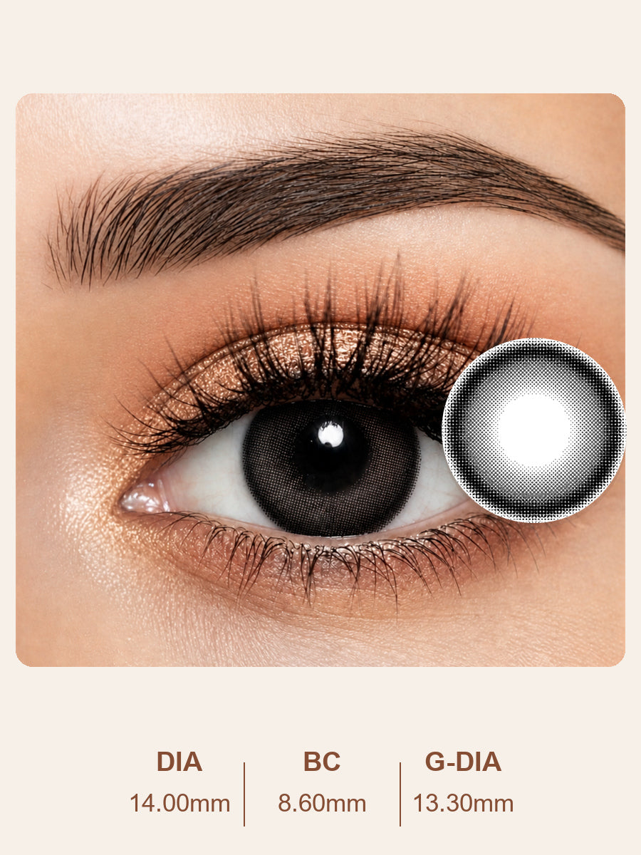Glossy Black Enlarging Contact Lenses