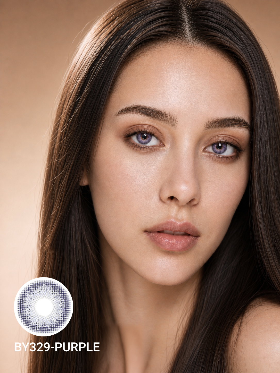 Smoky Violet Purple Colored Contact Lenses
