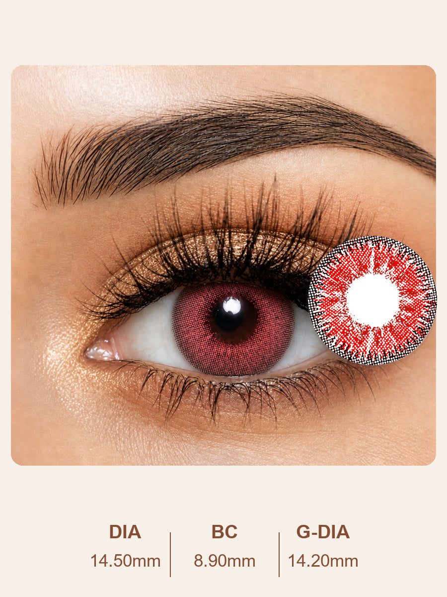 Soft Rose Pink Colored Contact Lenses