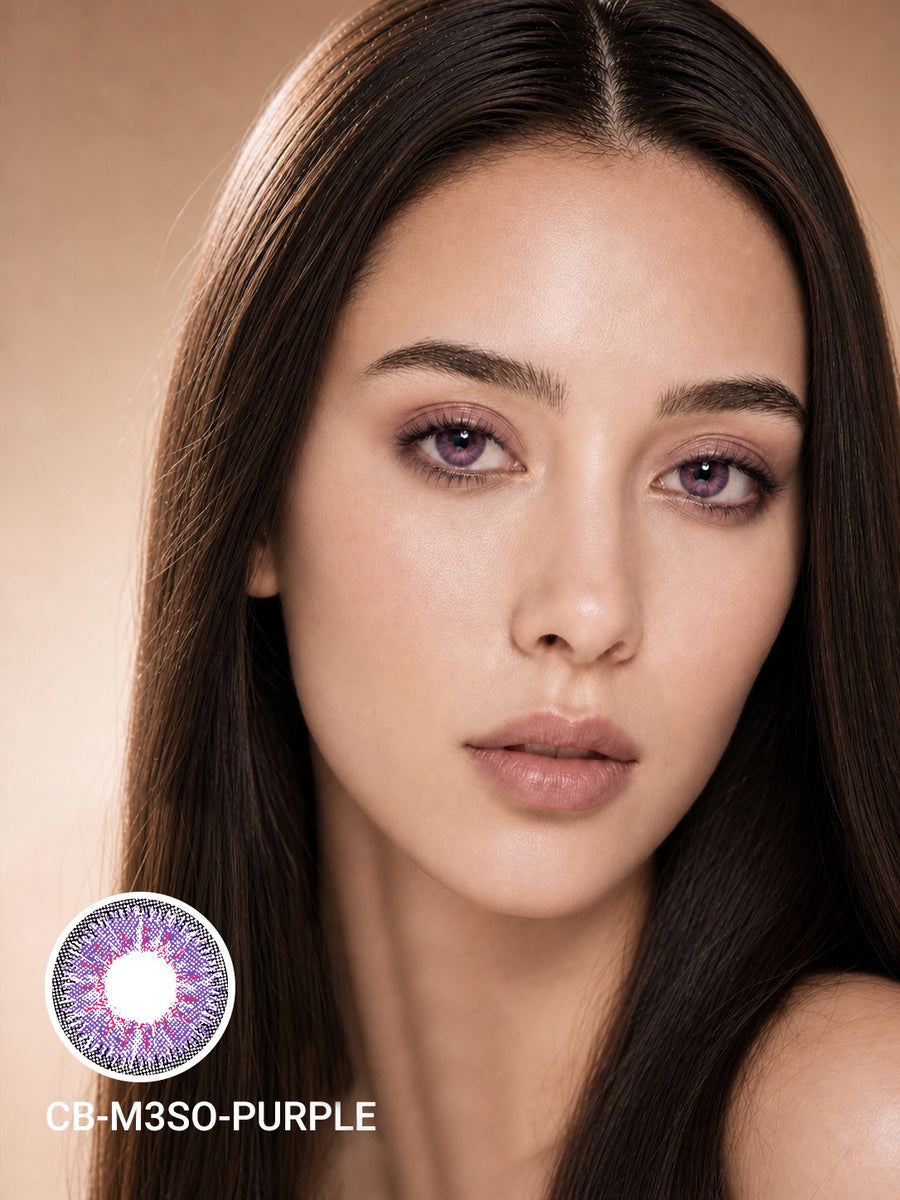 Vivid Purple Colored Contact Lenses