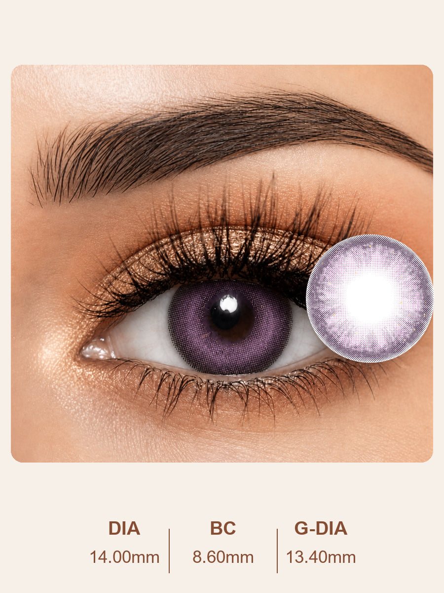 Soft Lavender Purple Colored Contact Lenses