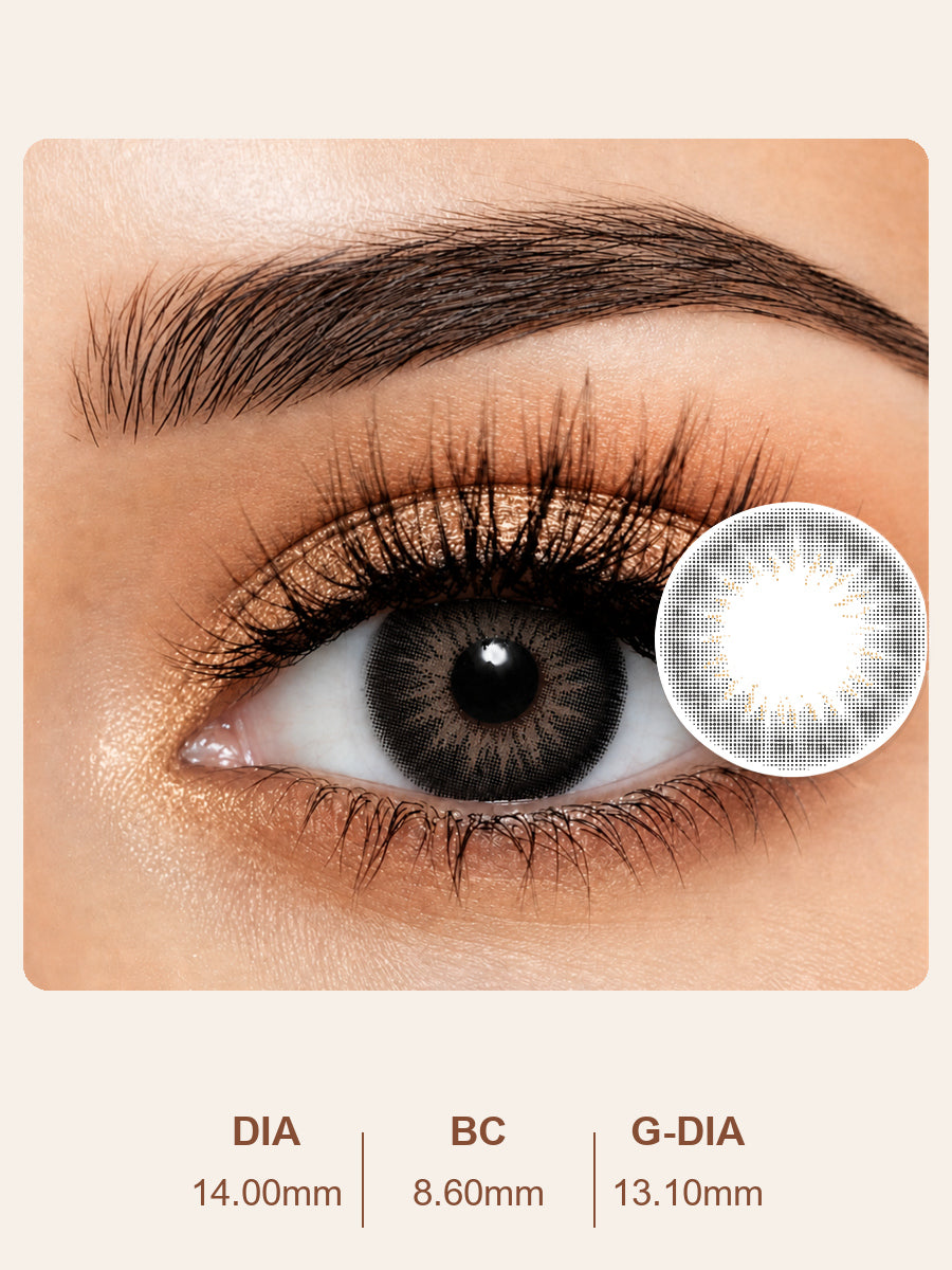 Deep Black Colored Contact Lenses