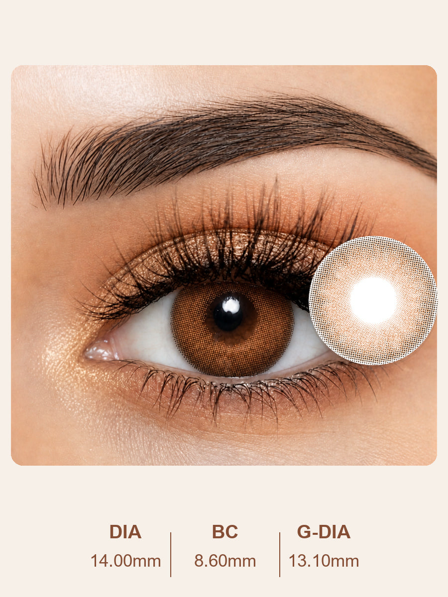 Burnt Caramel Brown Contact Lenses