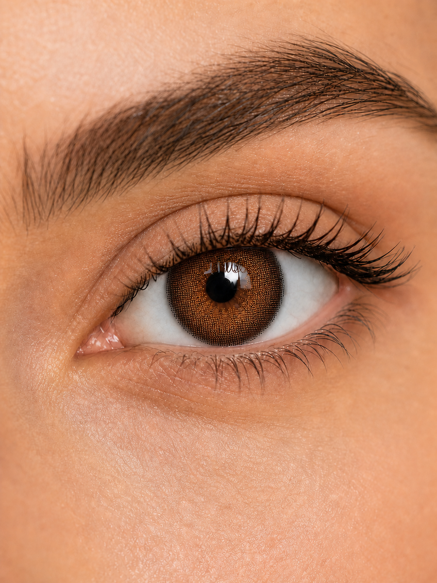 Burnt Caramel Brown Contact Lenses