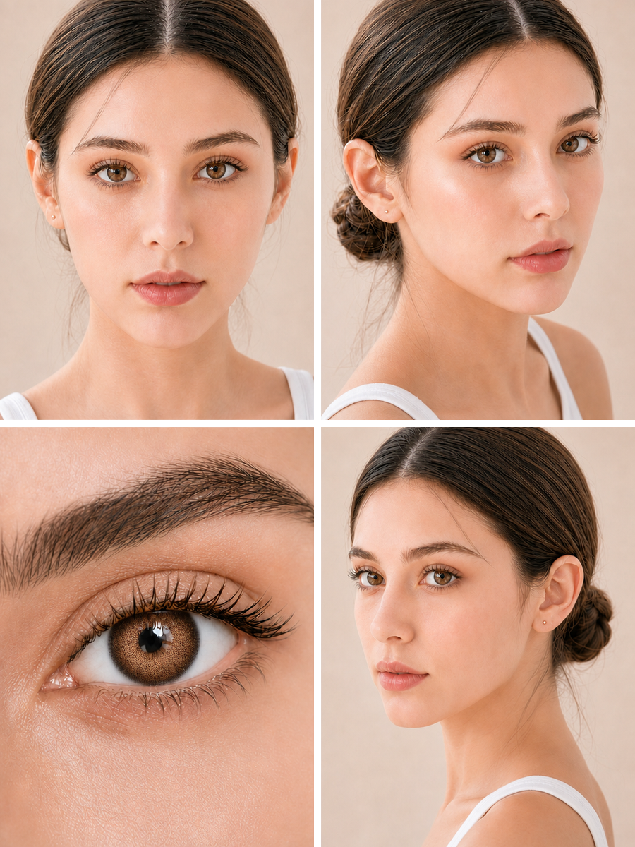 Burnt Caramel Brown Contact Lenses