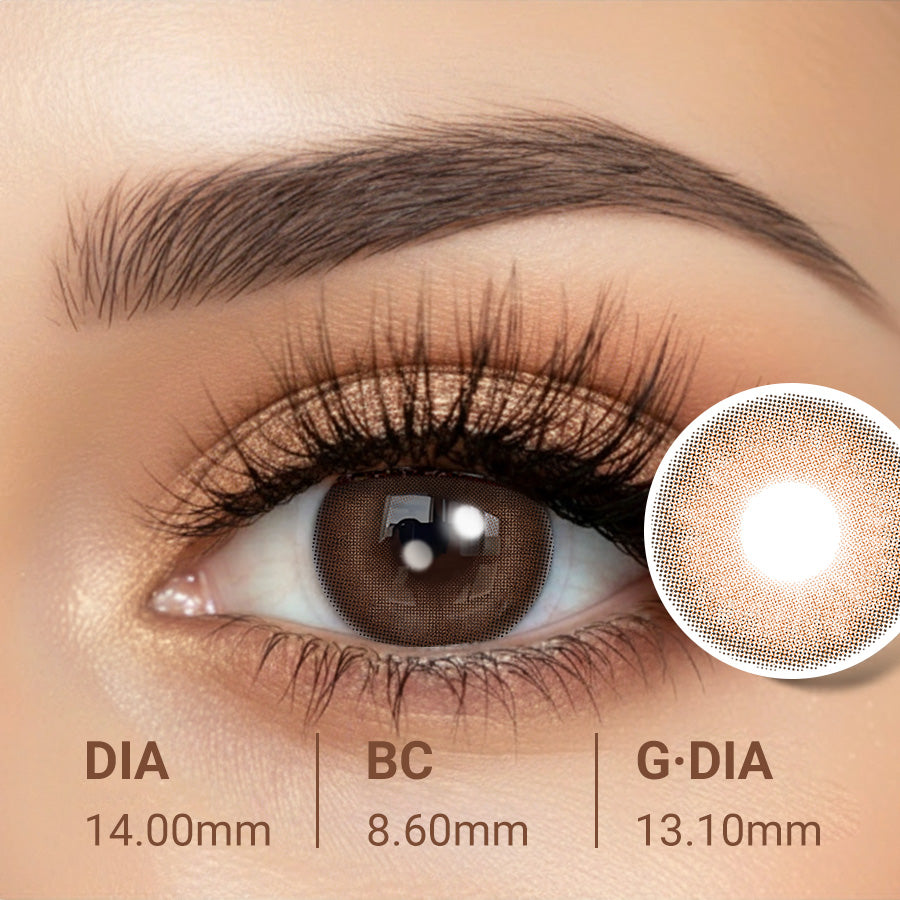 Burnt Caramel Brown Contact Lenses