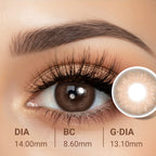 Burnt Caramel Brown Contact Lenses