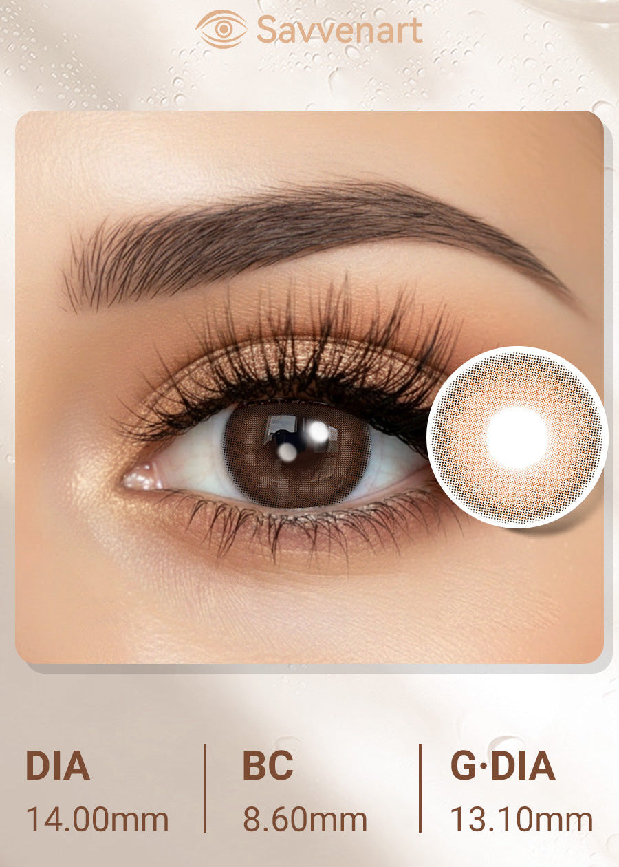 Burnt Caramel Brown Contact Lenses