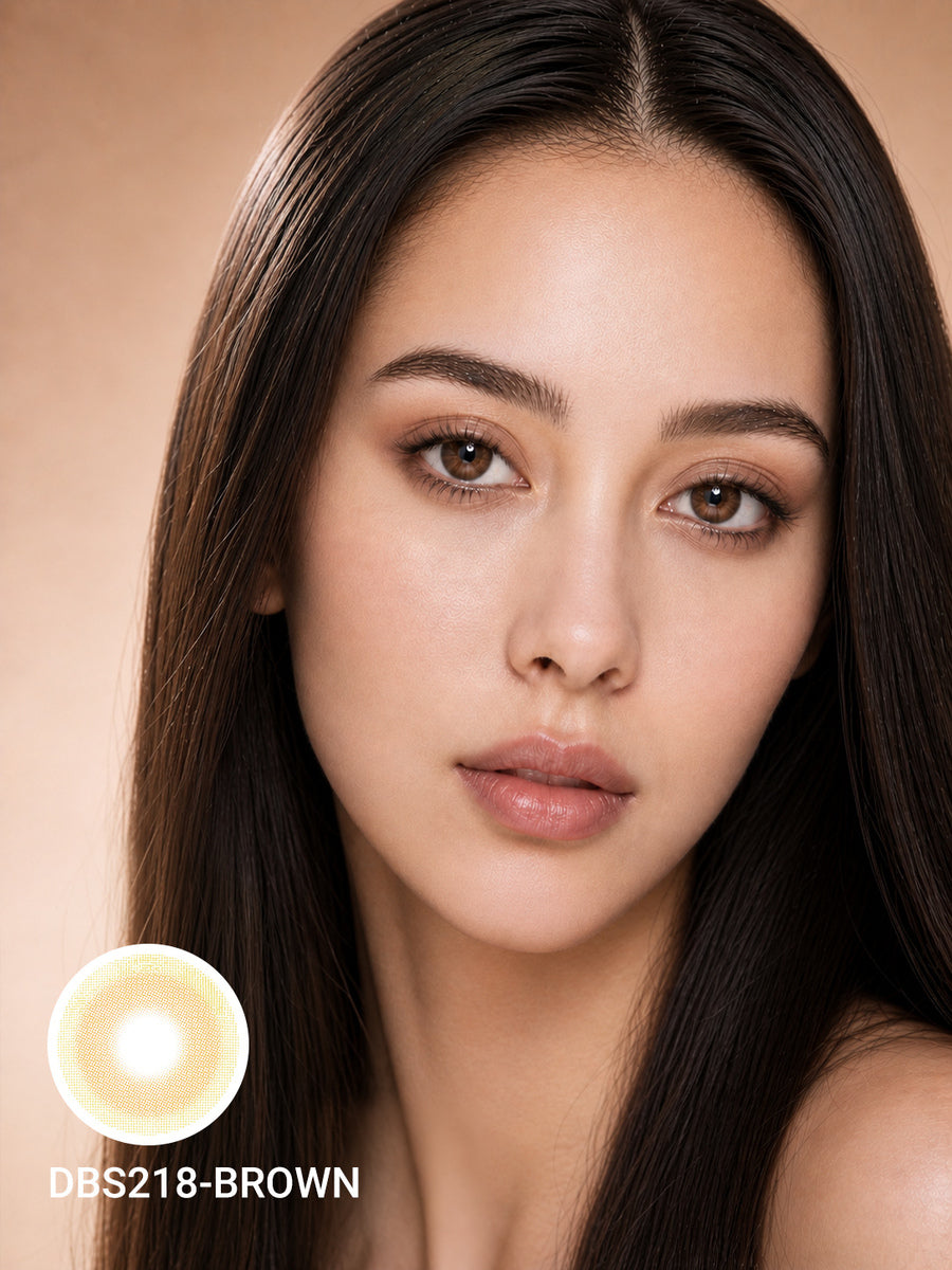 Golden Brown Colored Contact Lenses