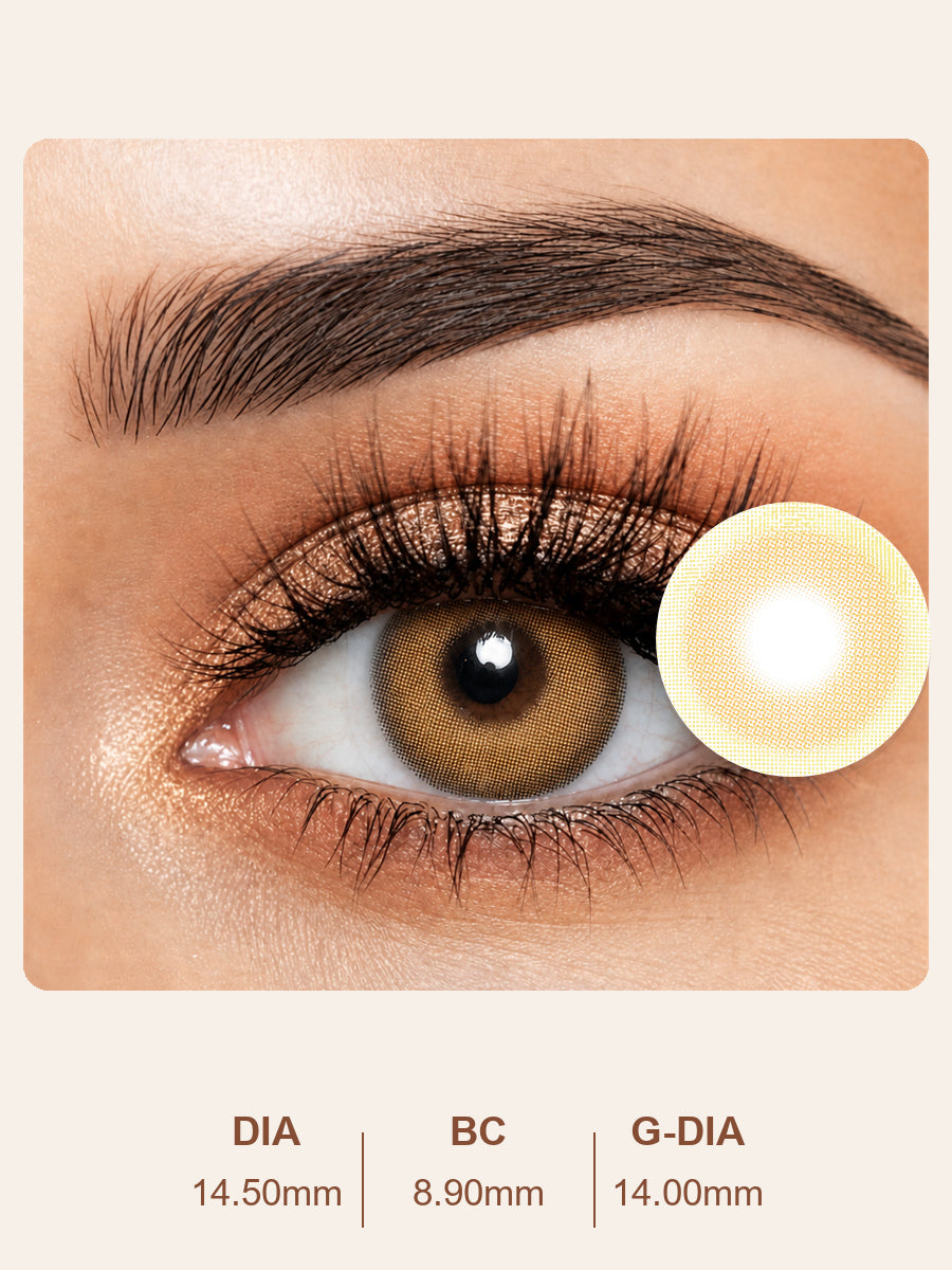 Golden Brown Colored Contact Lenses