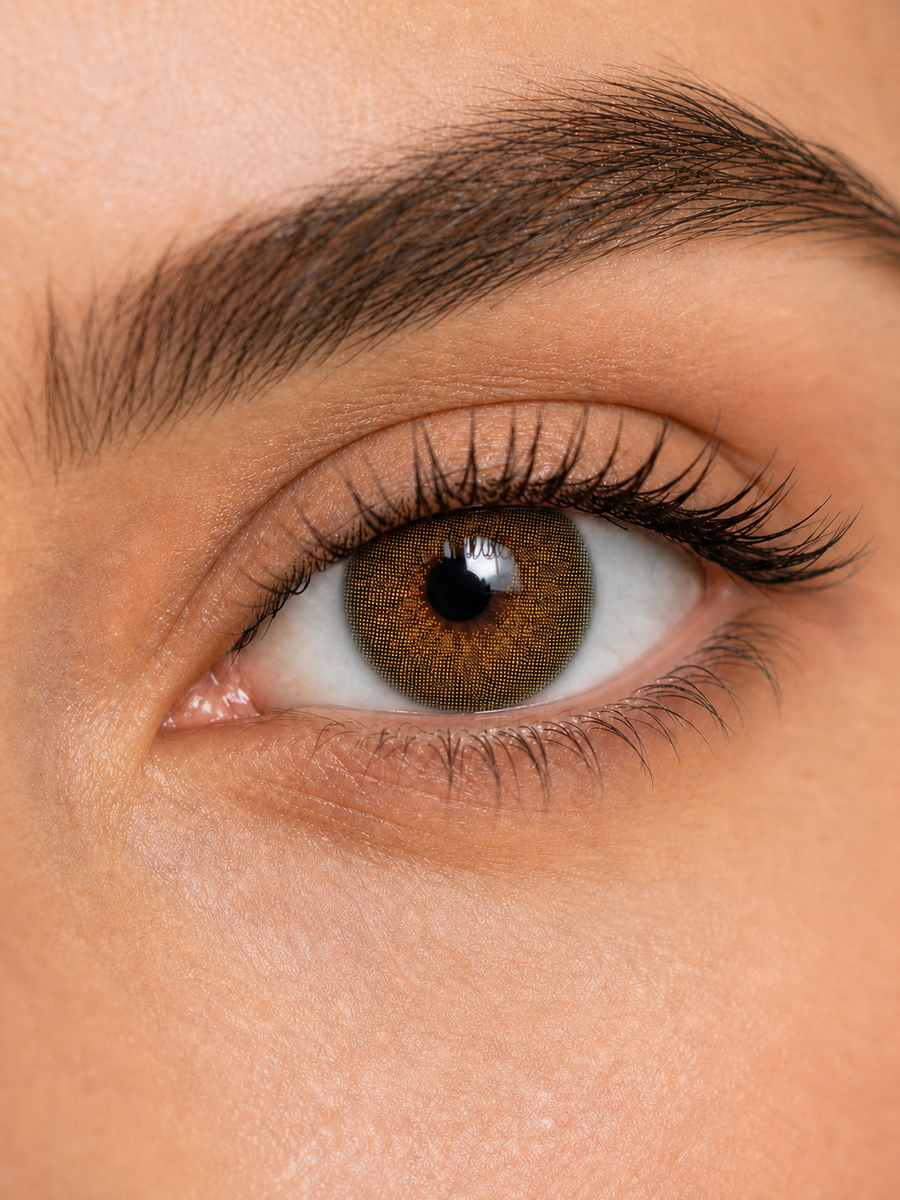 Dewy Bronze Brown Contact Lenses