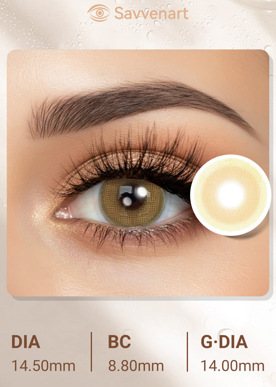 Dewy Bronze Brown Contact Lenses