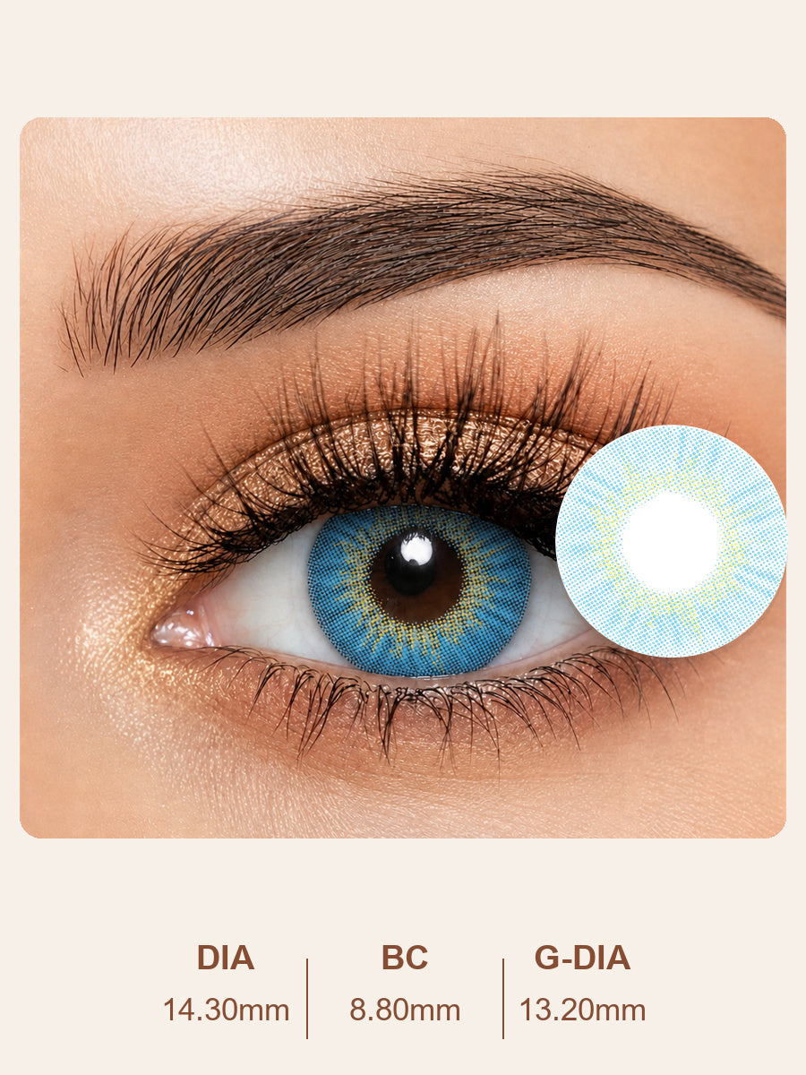 Sapphire Blue Colored Contact Lenses