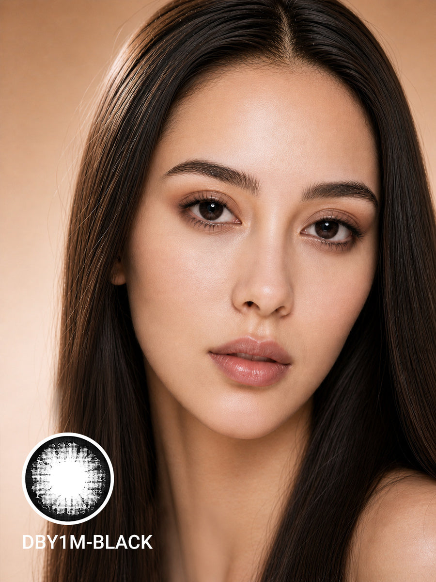 Deep Black Ring Contact Lenses