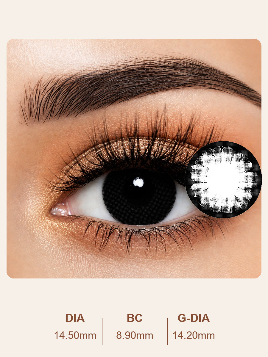 Deep Black Ring Contact Lenses