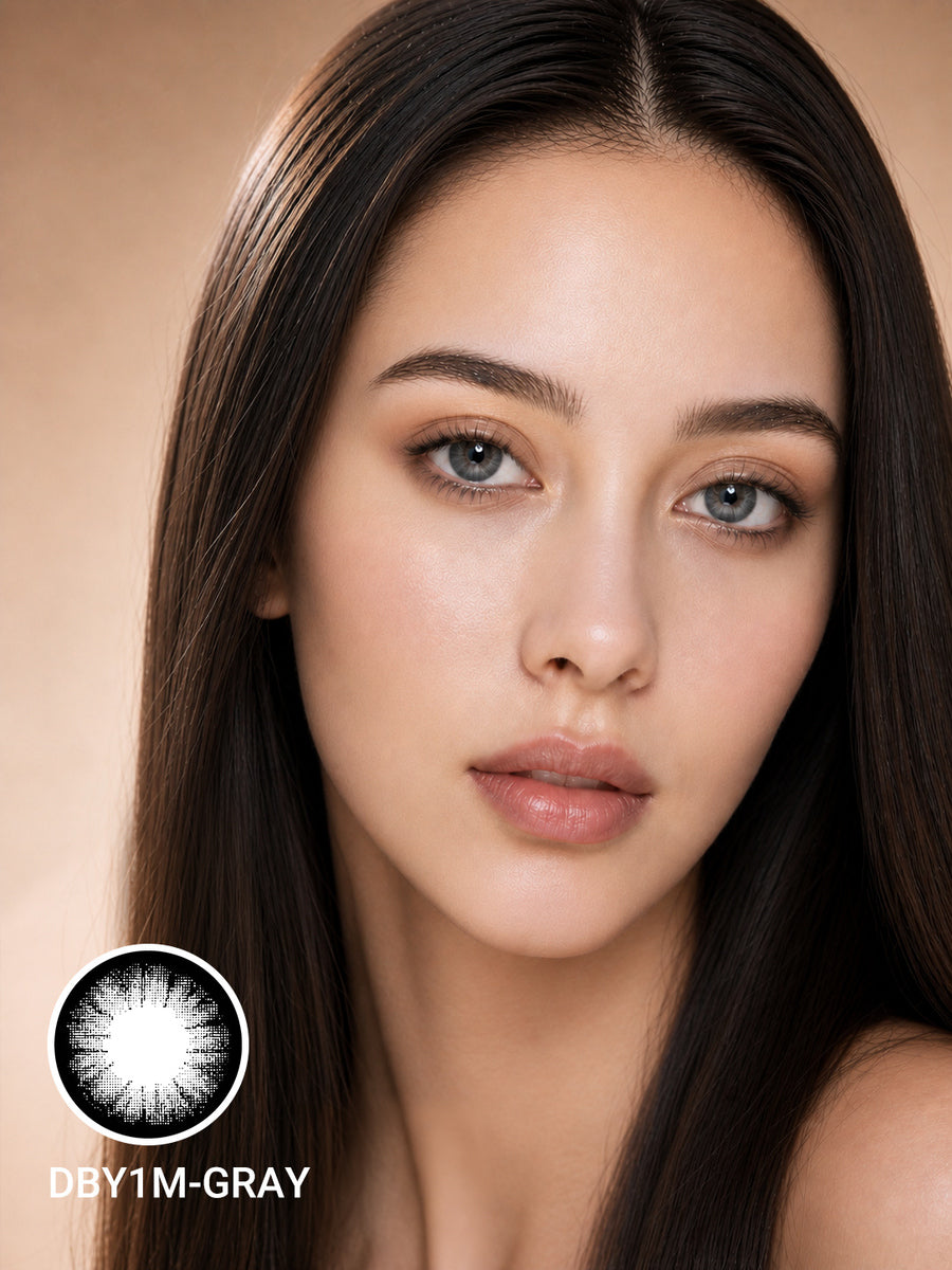 Smoky Gray Ring Colored Contact Lenses