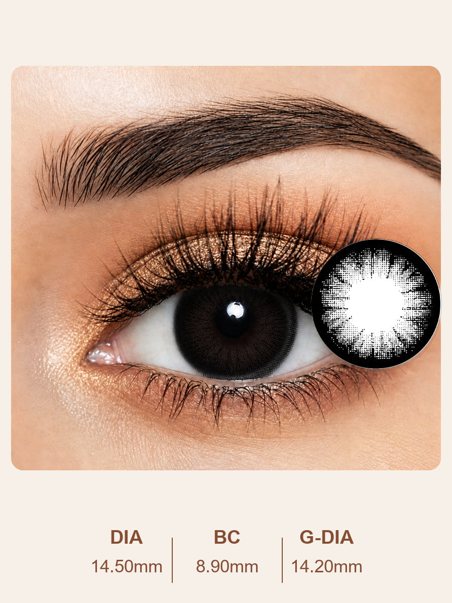 Smoky Gray Ring Colored Contact Lenses
