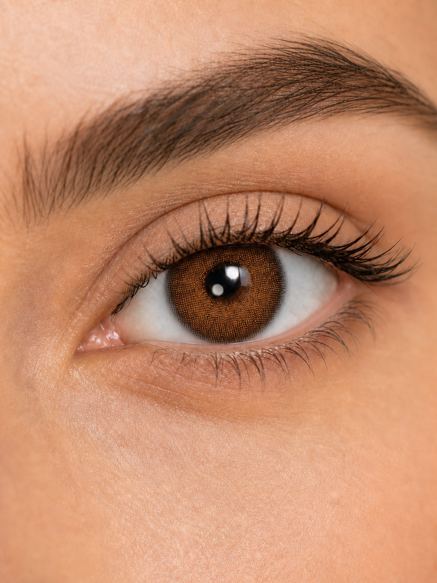 Deep Cocoa Brown Contact Lenses