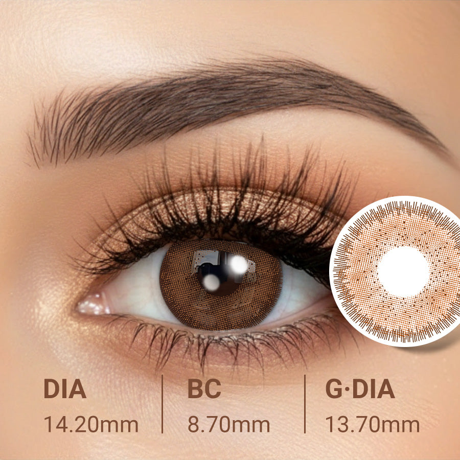 Deep Cocoa Brown Contact Lenses