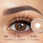 Deep Cocoa Brown Contact Lenses