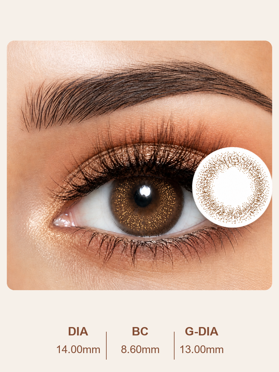Dark Sienna Brown Contact Lenses