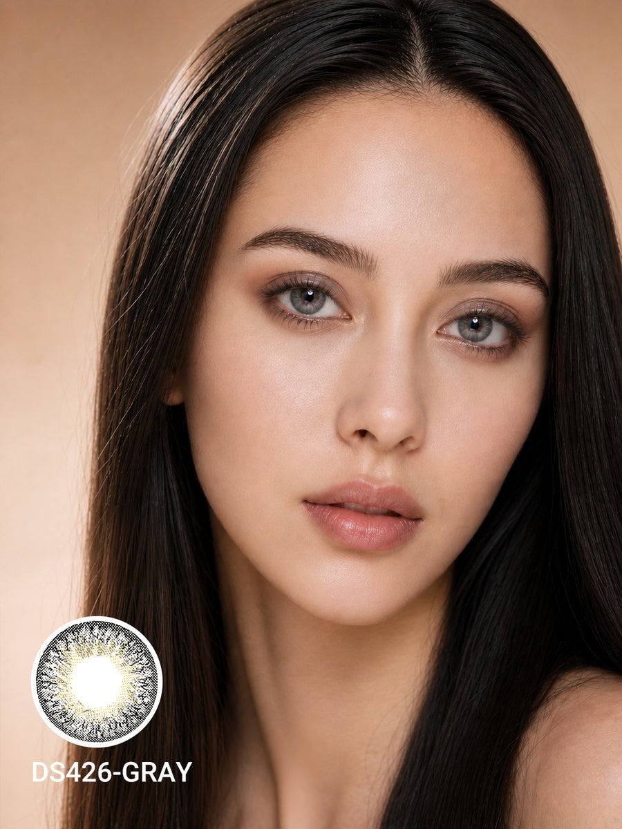 Cool Gray Colored Contact Lenses