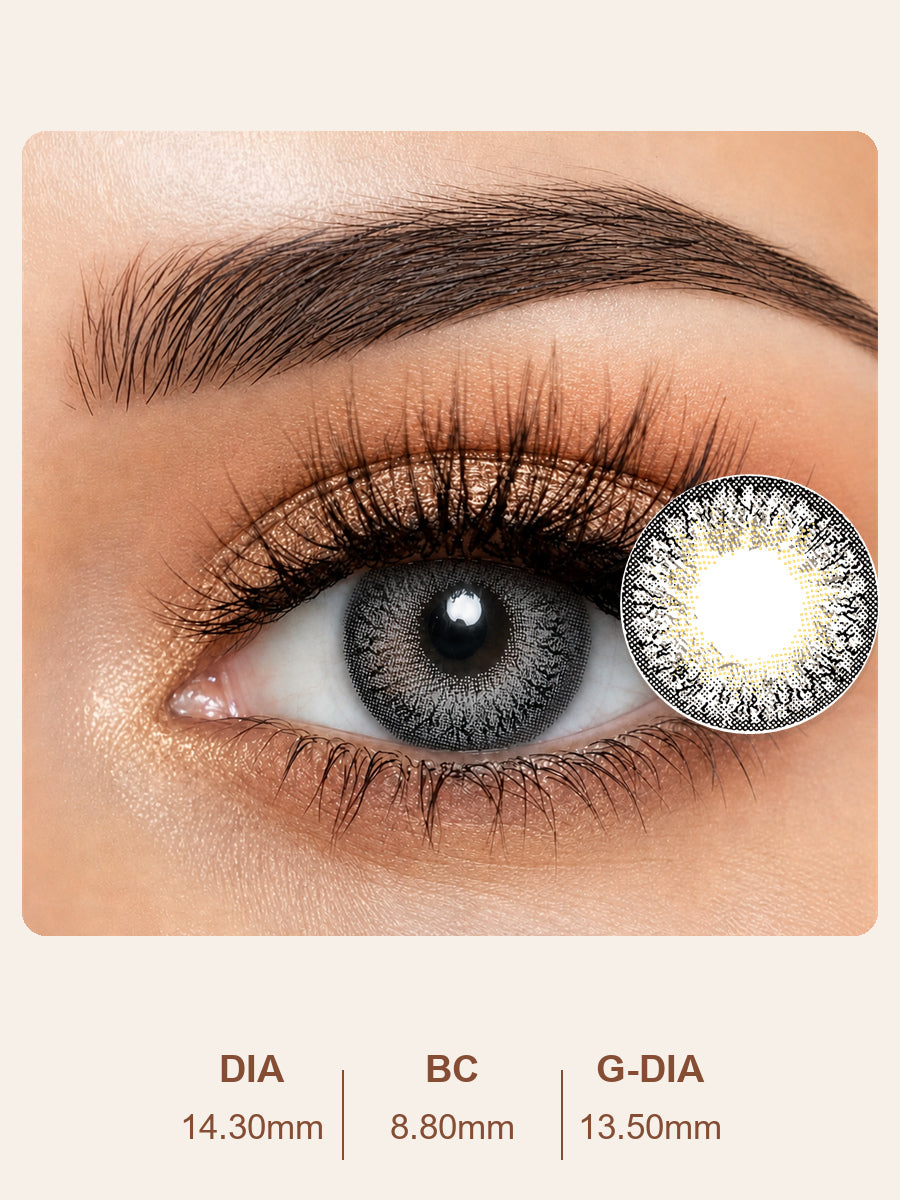 Cool Gray Colored Contact Lenses