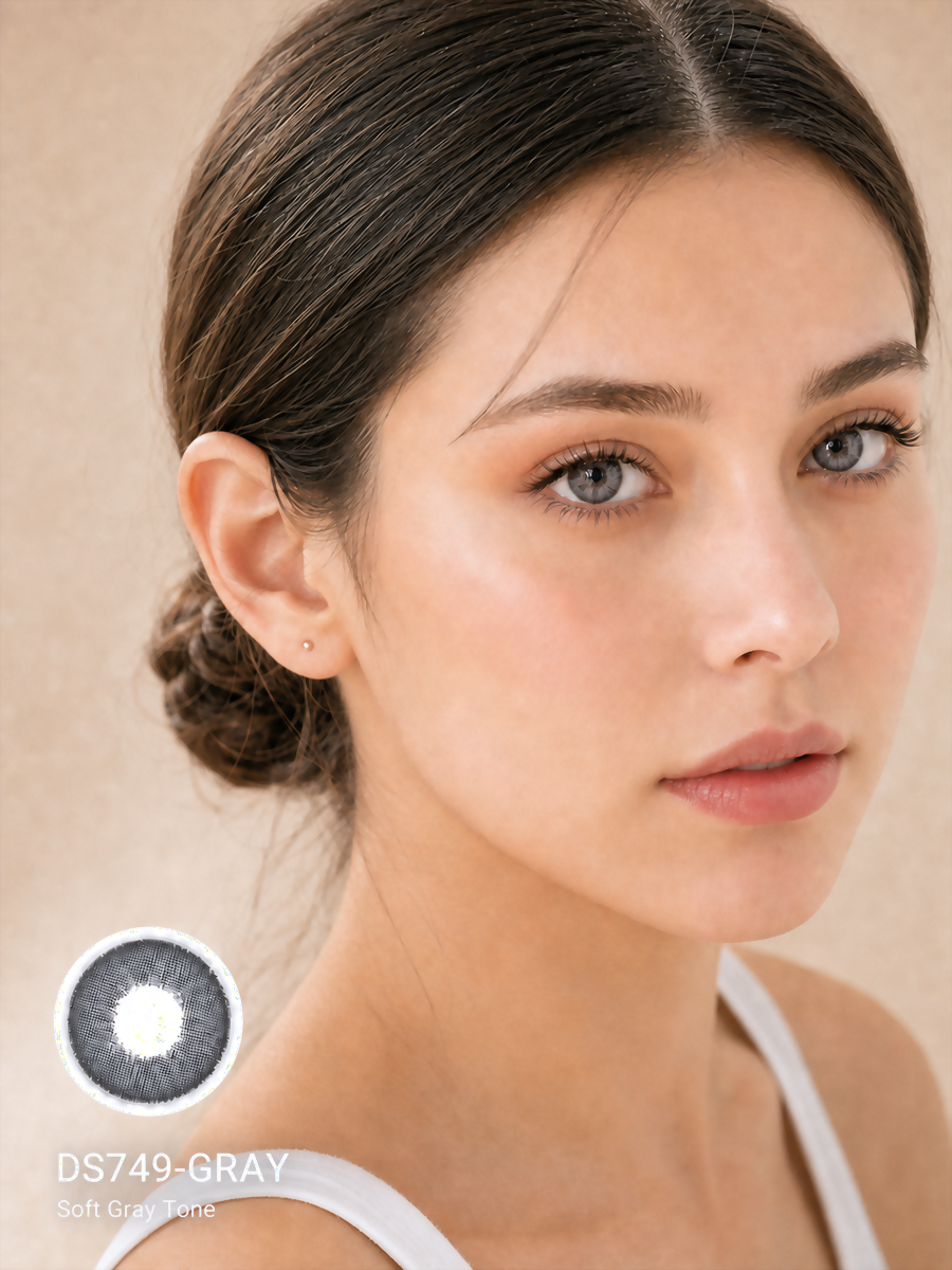 Subtle Gray Contacts Lenses – Low-Key Glam