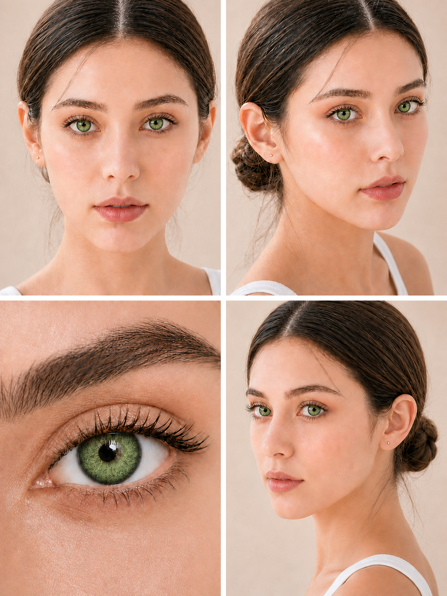 Olive Green Contact Lenses