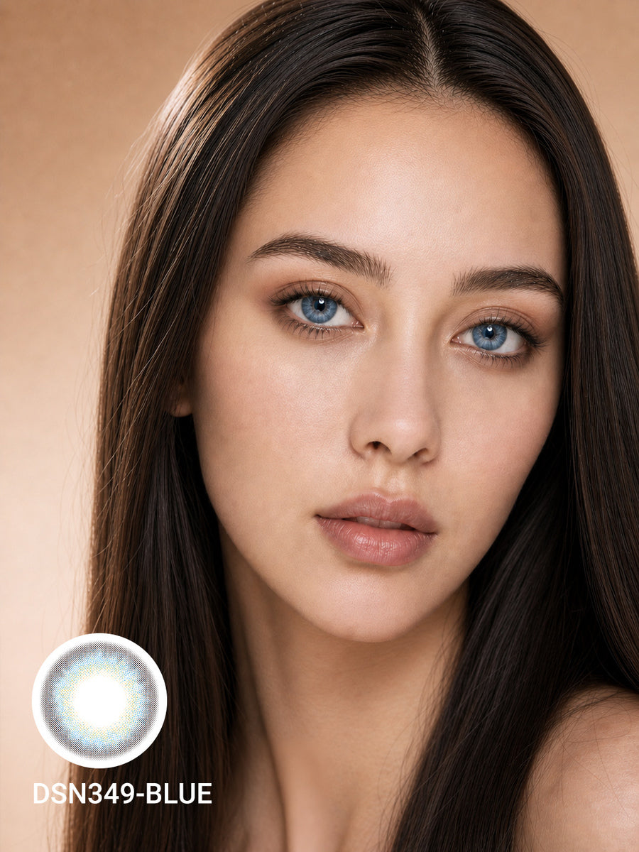 Smoky Blue Colored Contact Lenses