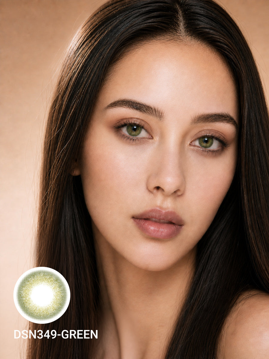 Deep Olive Green Colored Contact Lenses