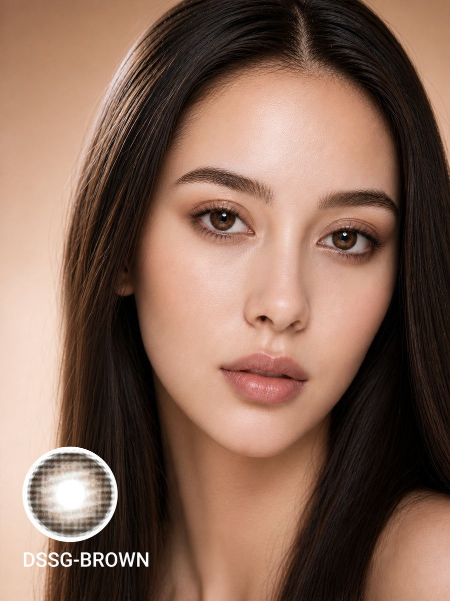 Soft Milk Brown Colored Contact Lenses