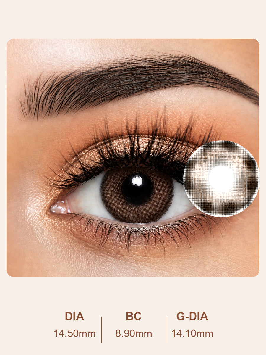 Soft Milk Brown Colored Contact Lenses