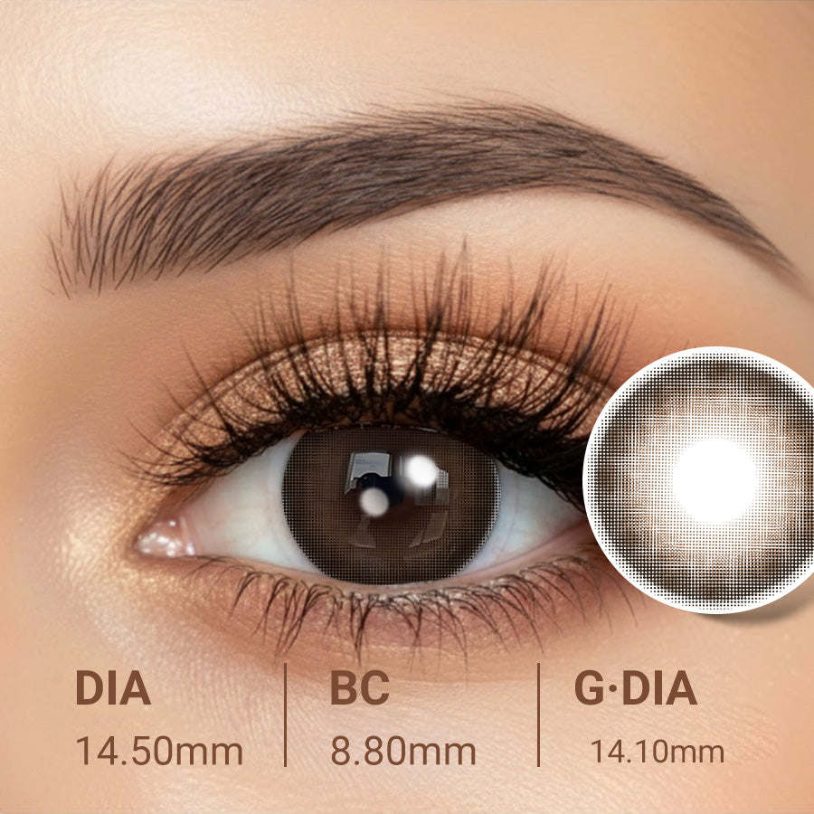Smoky Sand Brown Contact Lenses