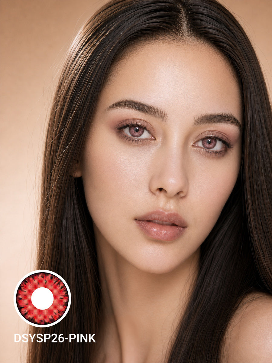 Rose Pink Contact Lenses
