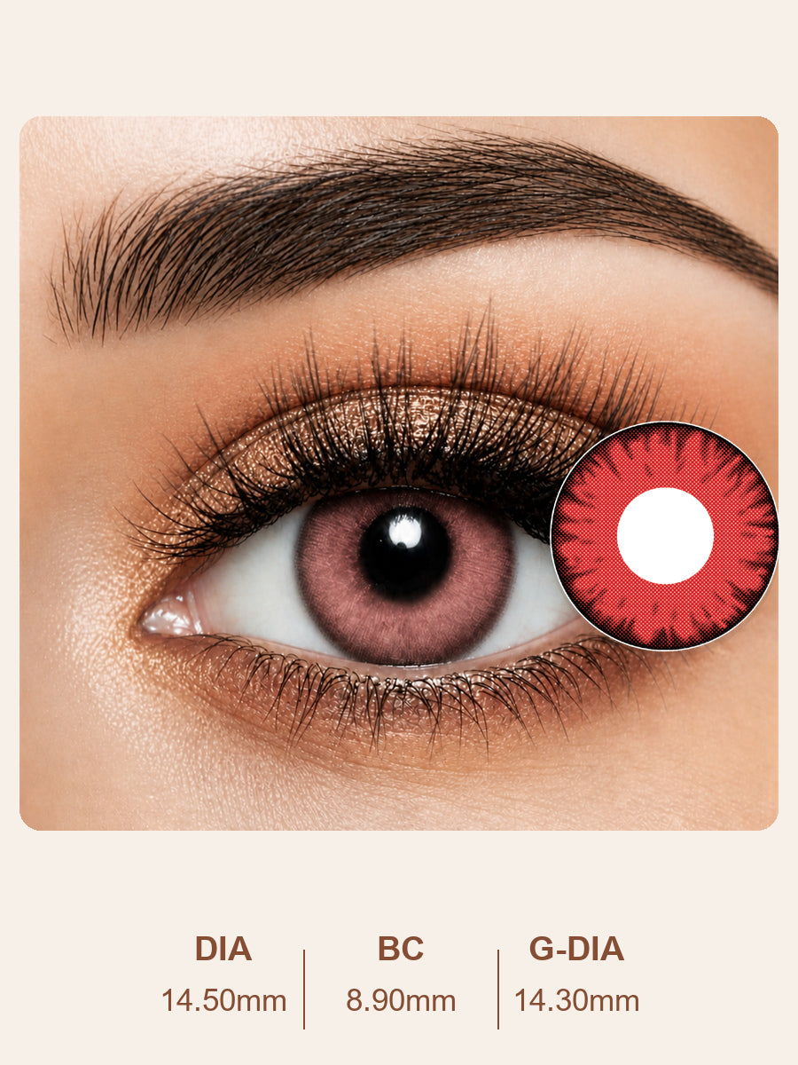 Rose Pink Contact Lenses