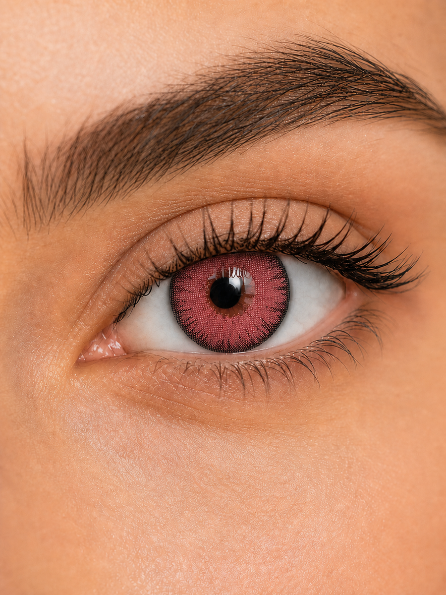 Rose Pink Contact Lenses