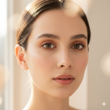 Savvenart bright-glow colored contact lenses featuring soft golden undertones. Perfect for radiant, confident looks.
