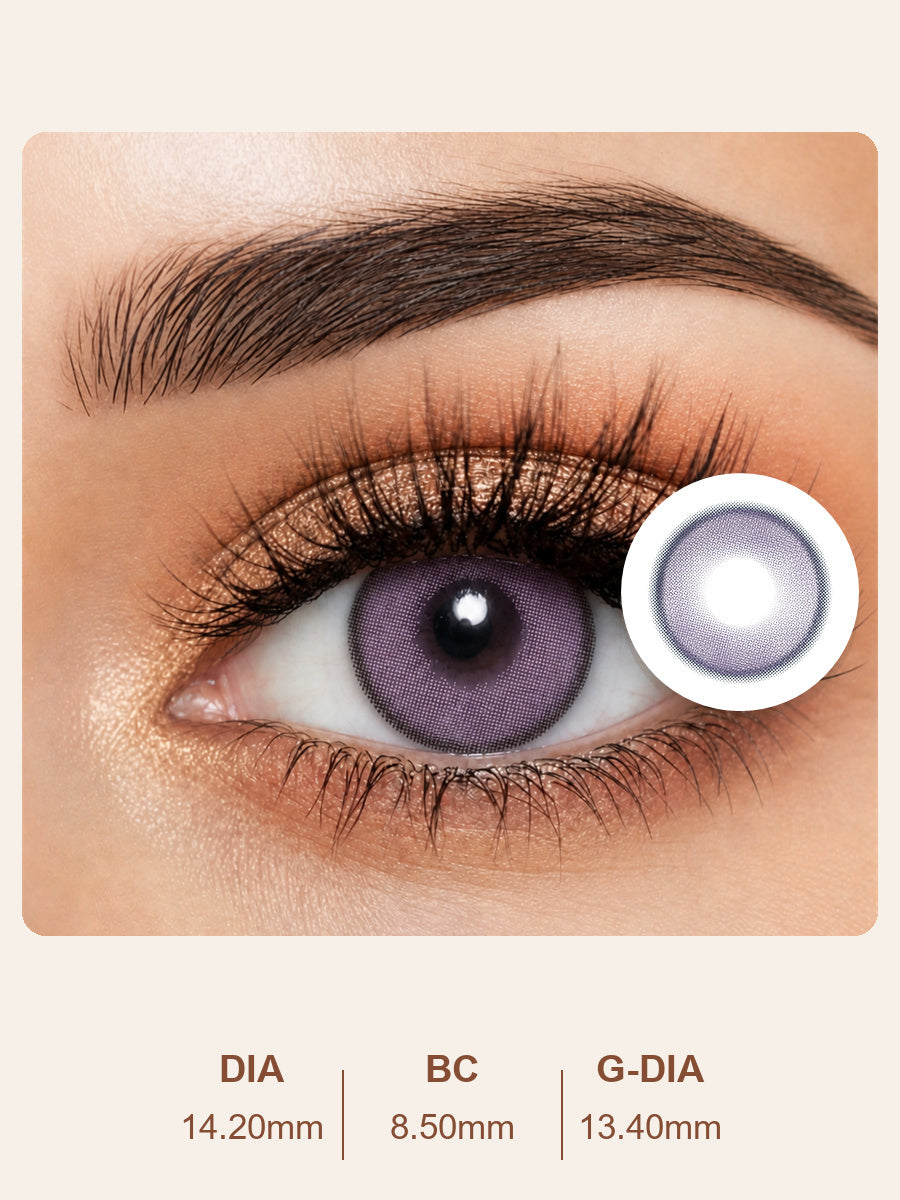 Idol Lavender Purple Daily Contact Lenses-1 Pair (2 Lenses)